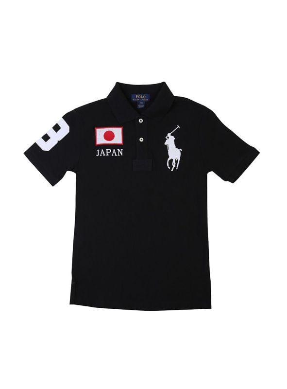 POLO RALPH LAUREN BLACK POLO T- SHIRT