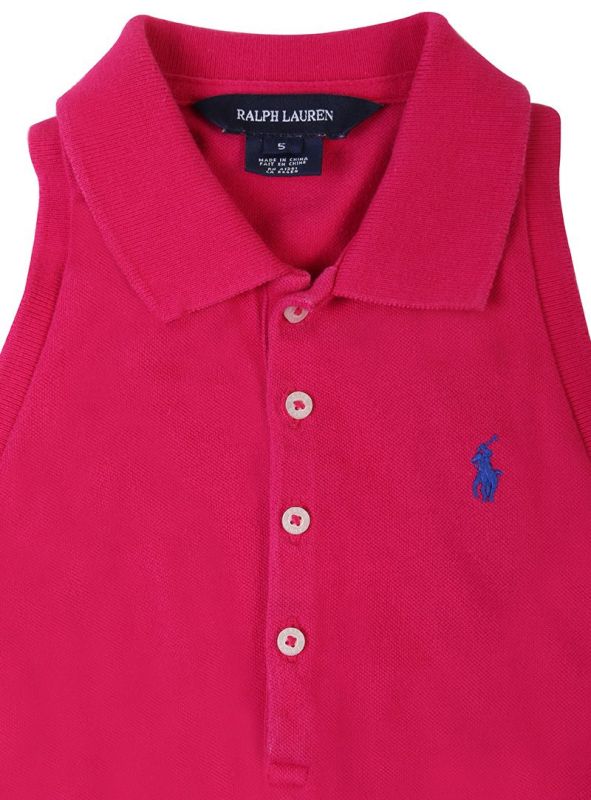 POLO RALPH LAUREN DARK PINK POLO PLAY SUIT