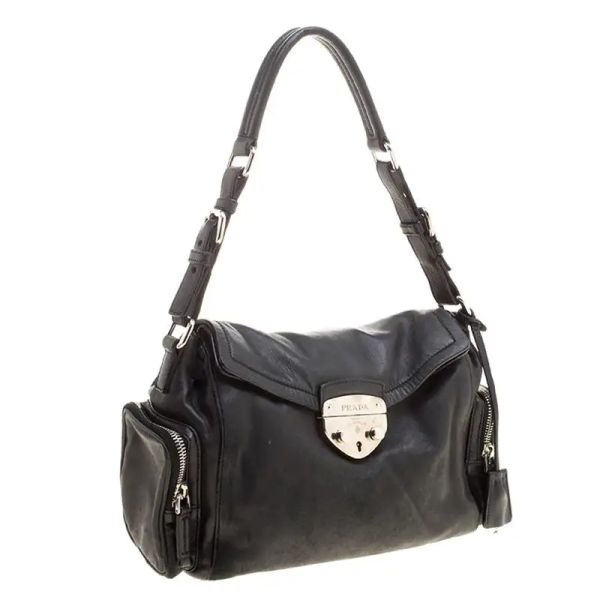 PRADA ANTIC EASY PUSHLOCK SHOULDER BAG
