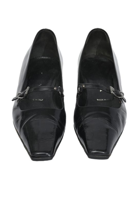Prada Black Mary Jane Style Kitten Heels