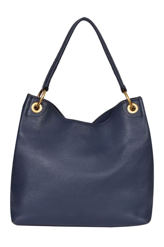 Prada Blue Leather Cervo Hobo Bag