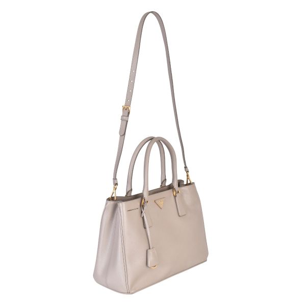 PRADA CLAY GREY GALLERIA BAG