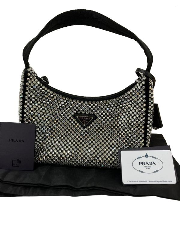 Prada crystal re-edition 2000 Shoulder Bag