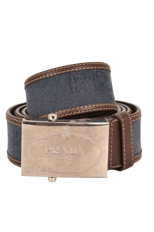 PRADA DENIM BI COLORED BELT