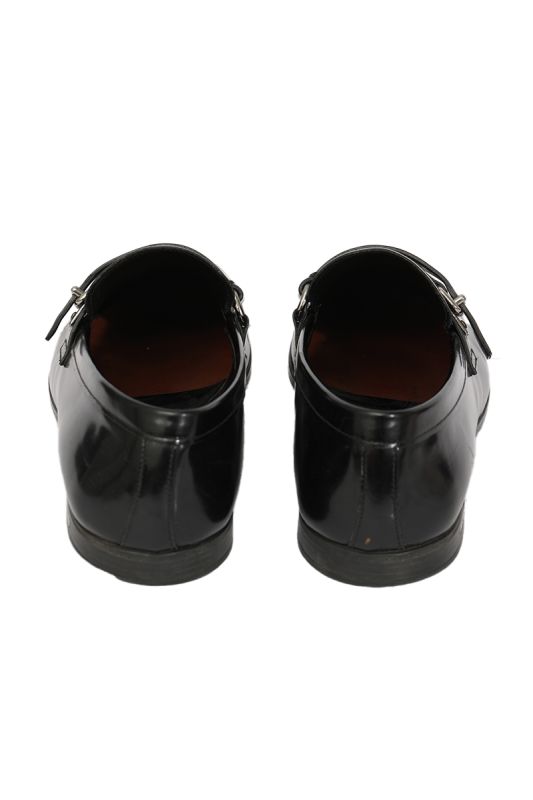Prada EU 42.5 Black Leather Loafers