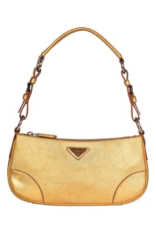 PRADA GOLDEN SHOULDER BAG