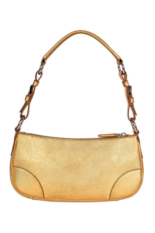 PRADA GOLDEN SHOULDER BAG