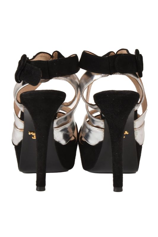 PRADA LEATHER PLATFORM HEELS