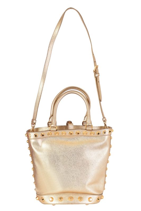 PRADA SAFFIANO VERNICE BUCKET BAG