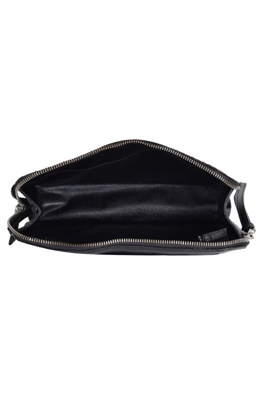 Prada Logo Plaque Wristlet