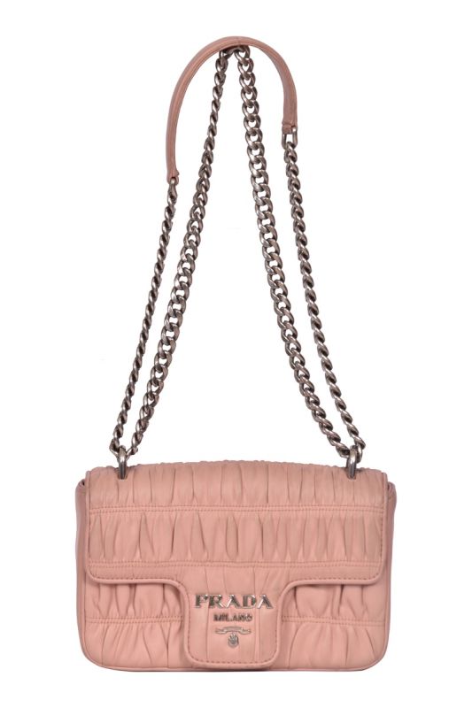 Prada  NapaGaufre Chain Shoulder Bag