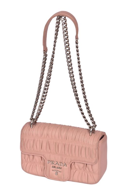 Prada  NapaGaufre Chain Shoulder Bag