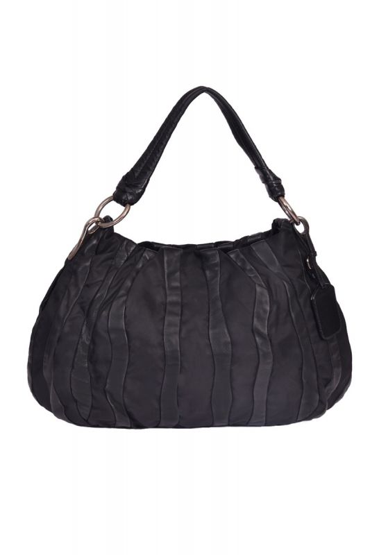 Prada NappaTessuto Nylon MordoreStripes Bag