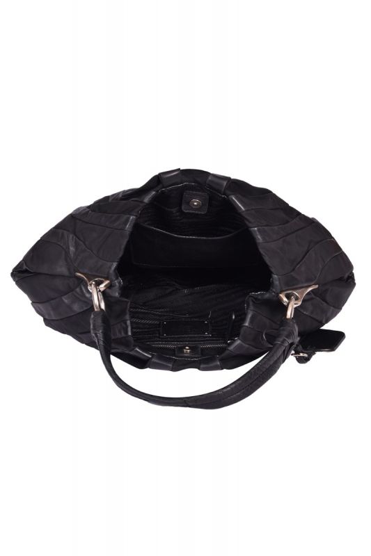 Prada NappaTessuto Nylon MordoreStripes Bag