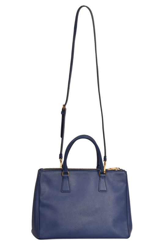 Prada Navy Blue Saffiano Lux Leather Bag