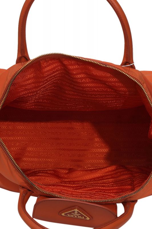 Prada Orange Tessuto Tote Bag