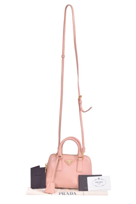 Prada Pink Saffiano Mini Handbag