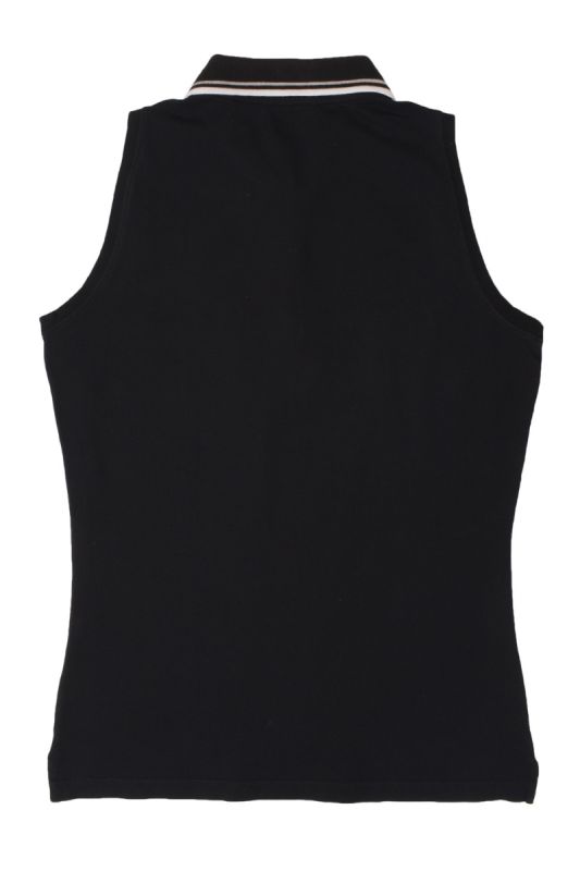 PRADA  POLO SLEEVELESS PIQUE SHIRT