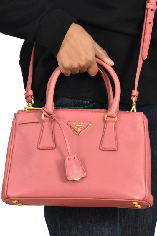 Prada Rose Galleria Saffiano Medium Bag