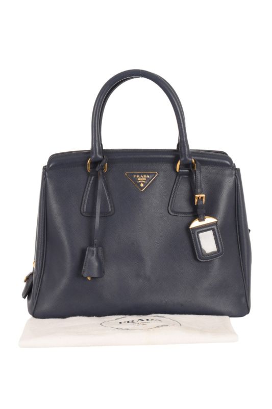 PRADA SAFFIANO LUX ZIP TOTE BAG