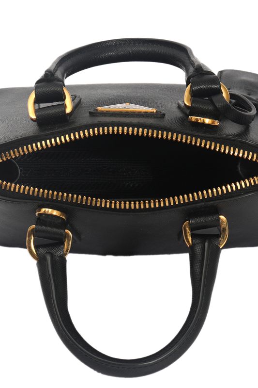 Prada Saffiano Mini Promenade Black Bag
