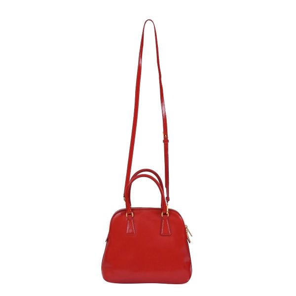 PRADA SAFFIANO RED PROMENADE BAG