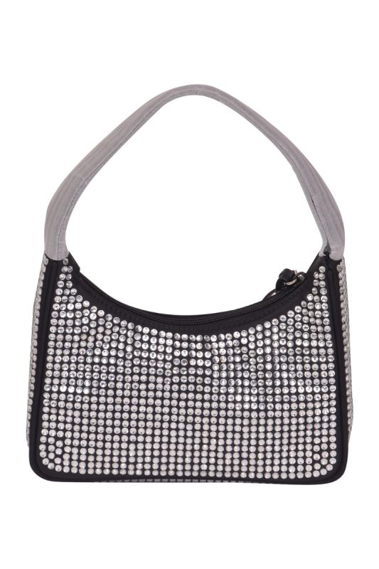 Prada Satin Artifical Crystals Mini Bag