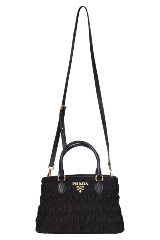 Prada Tessuto Gaufre Black Handbag