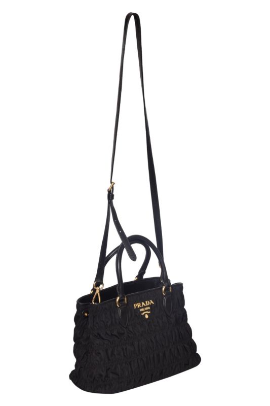 Prada Tessuto Gaufre Black Handbag