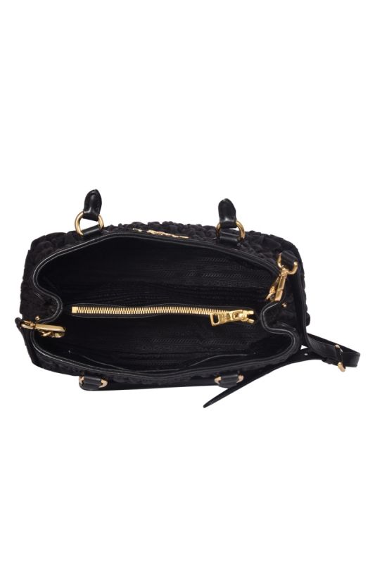 Prada Tessuto Gaufre Black Handbag