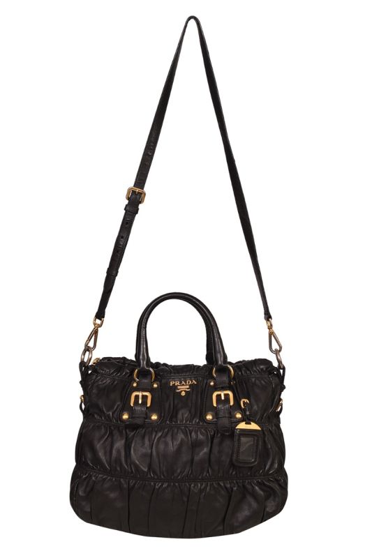 Prada Tessuto Nylon Nappa Gaufre Shopping Satchel