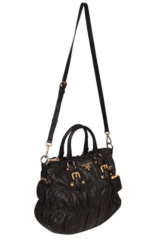 Prada Tessuto Nylon Nappa Gaufre Shopping Satchel