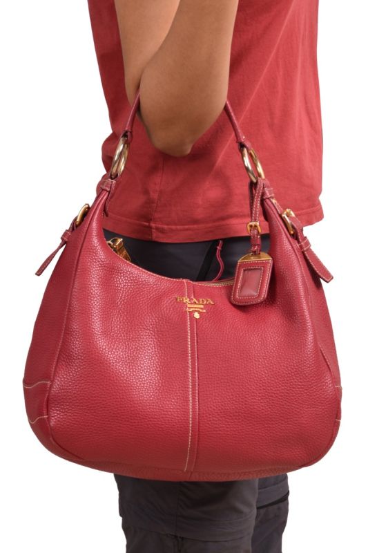Prada Vitelli Daino Shoulder Bag
