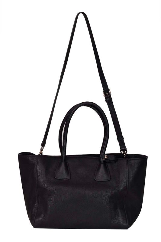 Prada Vitello Phoenix Front Pocket Shopper Tote Bag