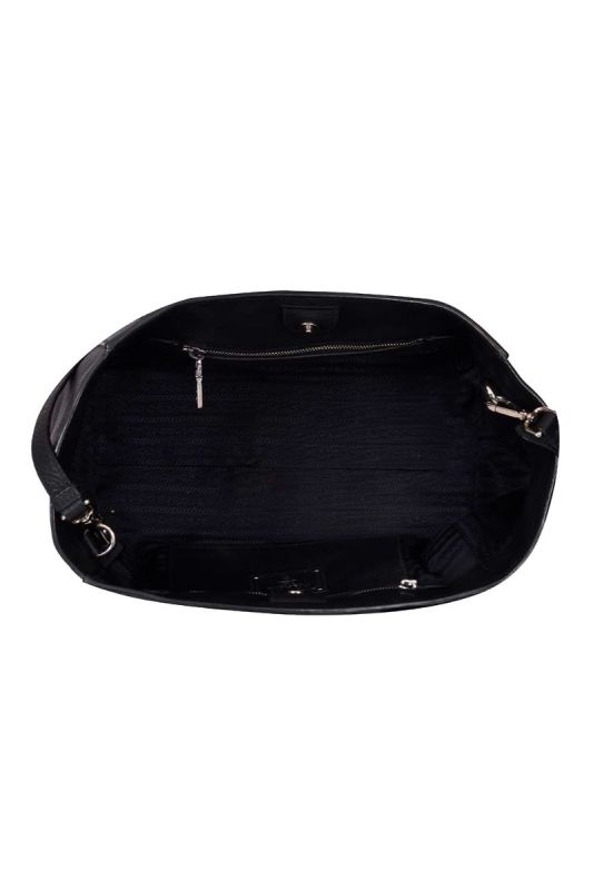 Prada Vitello Phoenix Front Pocket Shopper Tote Bag