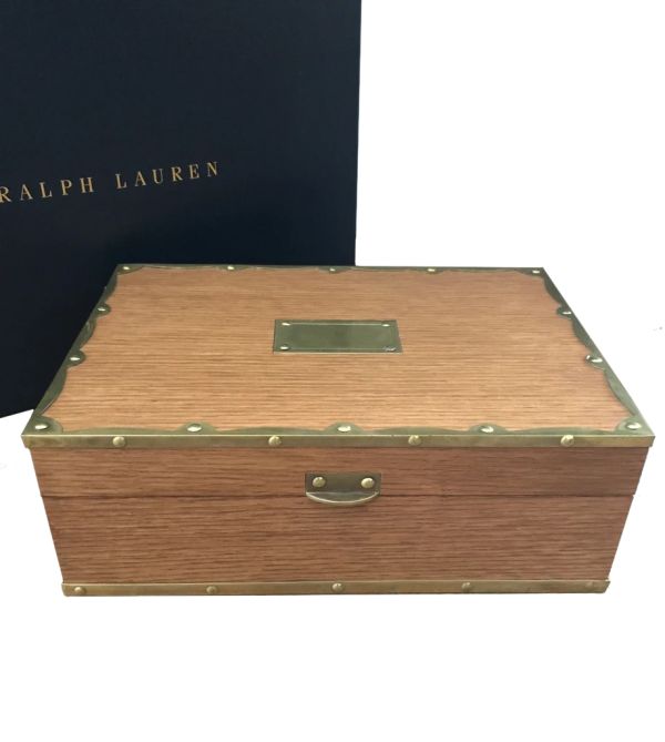 RALPH LAUREN HOME BAYFIELD OAK BOX