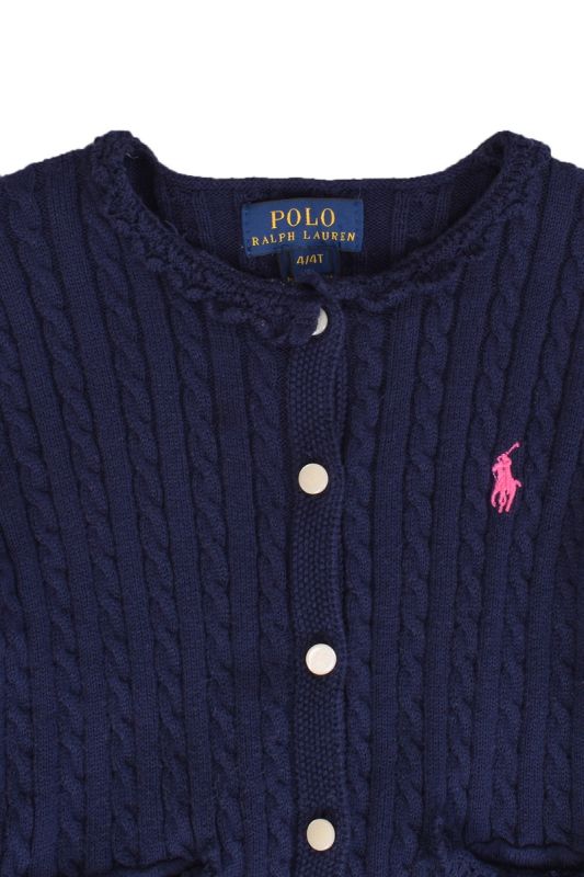 RALPH LAUREN NAVY BLUE CARDIGAN