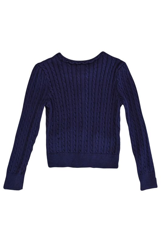 RALPH LAUREN NAVY BLUE CARDIGAN
