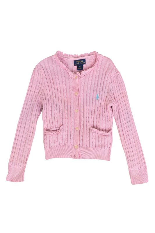 RALPH LAUREN PINK CARDIGAN