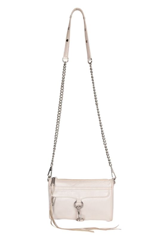 REBECCA MINKOFF MAC OFF WHITE SHOULDER BAG