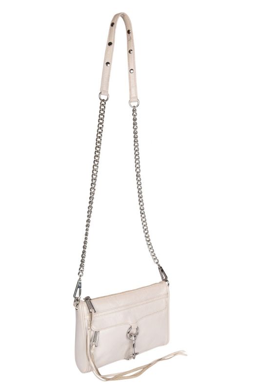 REBECCA MINKOFF MAC OFF WHITE SHOULDER BAG