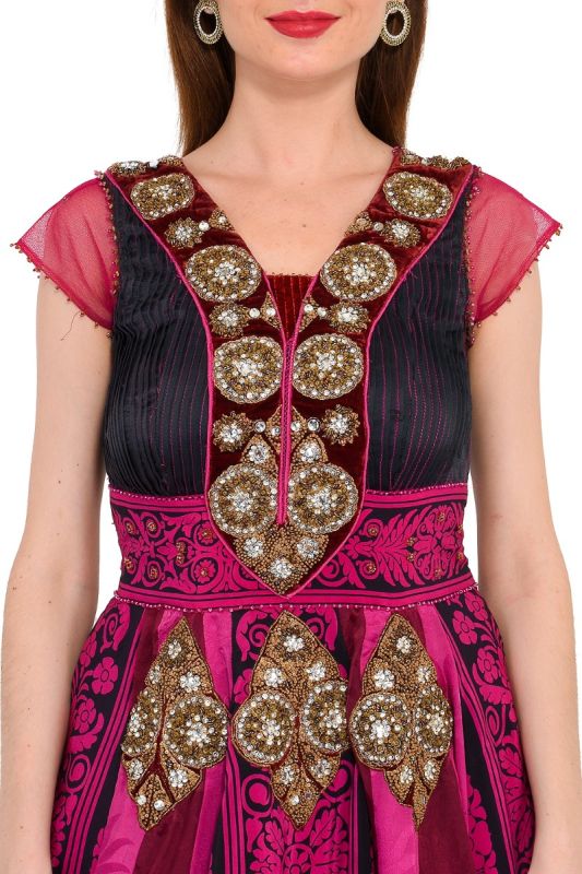 RIMPLE & HARPREET NARULA PRINTED SHORT ANARKALI