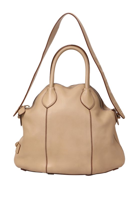 ROBERTO CAVALLI BEIGE LEATHER HOBO HANDBAG