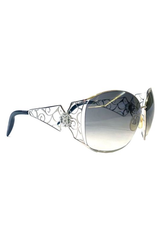 ROBERTO CAVALLI EMBELLISHED LOGO SUNGLASSES