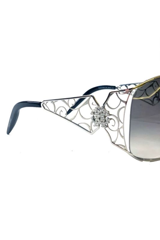 ROBERTO CAVALLI EMBELLISHED LOGO SUNGLASSES