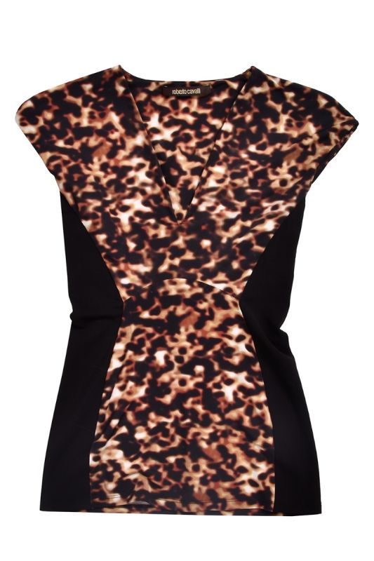 Roberto Cavalli leopard print top