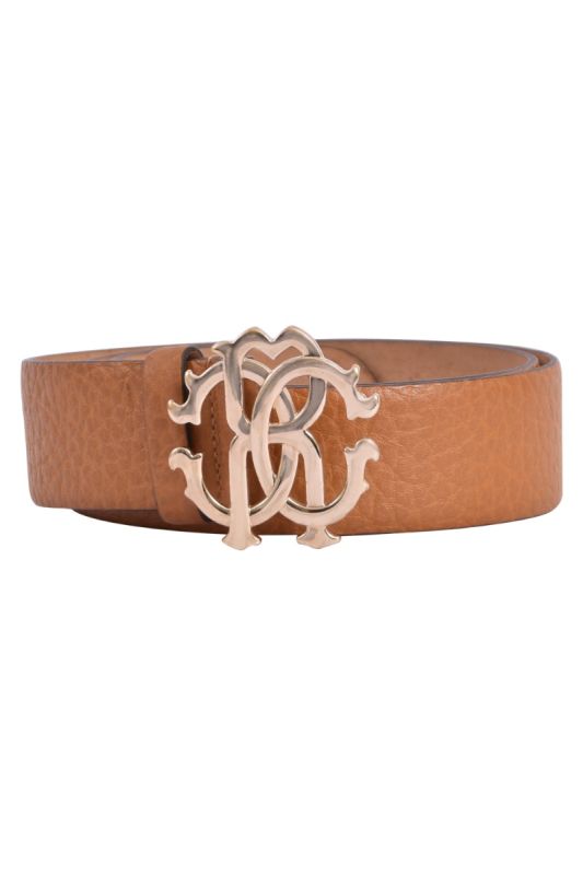 Roberto Cavalli Logo Brown Belt