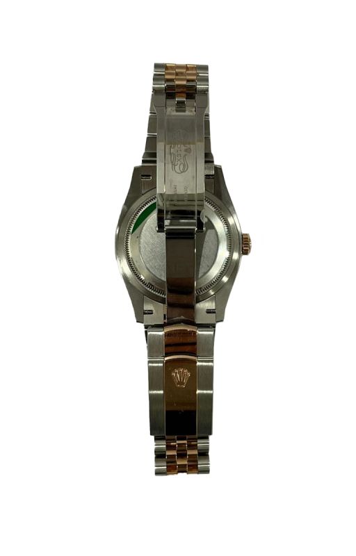 Rolex Oyster Datejust 36 RolesorEyerose Silver Fluted Watch