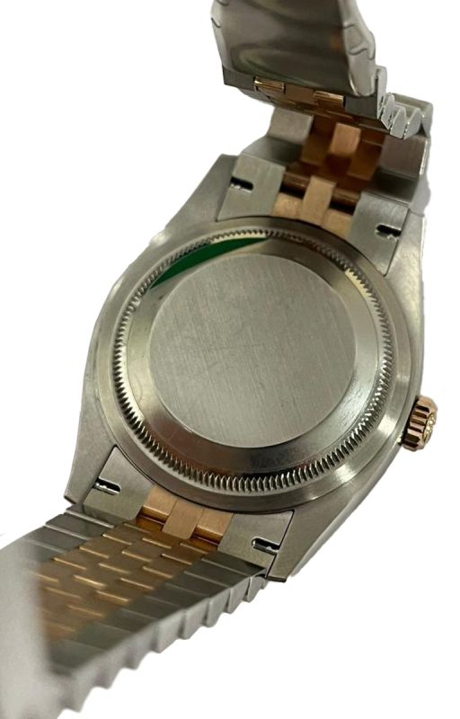 Rolex Oyster Datejust 36 RolesorEyerose Silver Fluted Watch