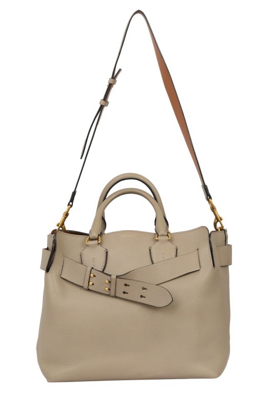BURBERRY BELT LEATHER TOTE BAG